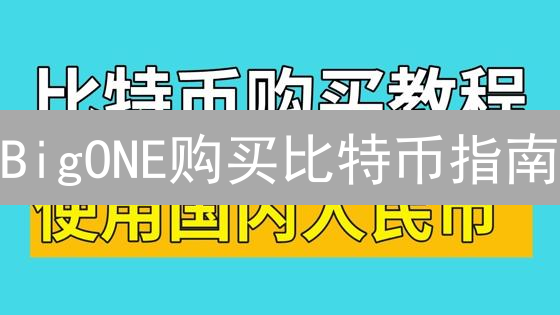 BigONE购买比特币指南：安全高效的数字资产交易平台操作详解