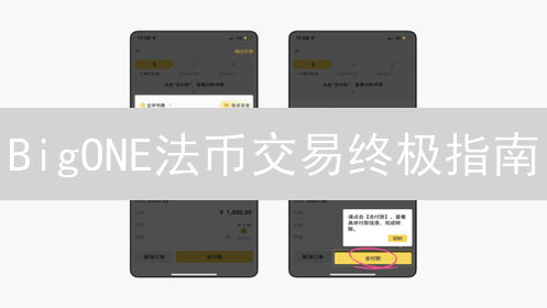 BigONE法币交易终极指南：新手必看，快速上手！