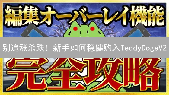 别追涨杀跌！新手如何稳健购入TeddyDogeV2？避坑指南！